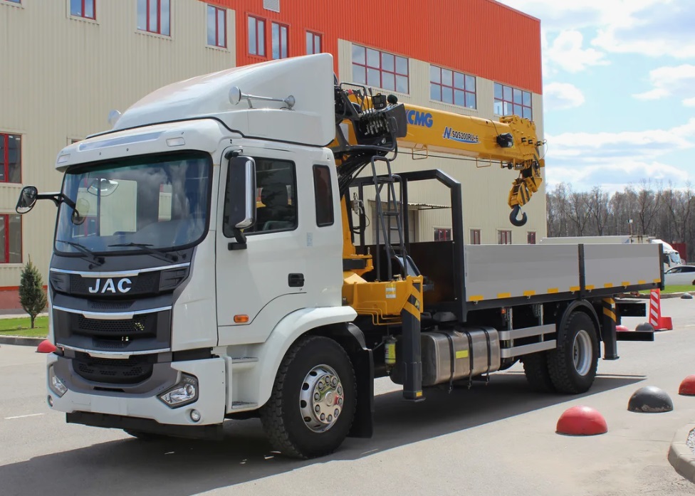 Самосвал JAC N350 с КМУ Kanglim KS 1256 Gll